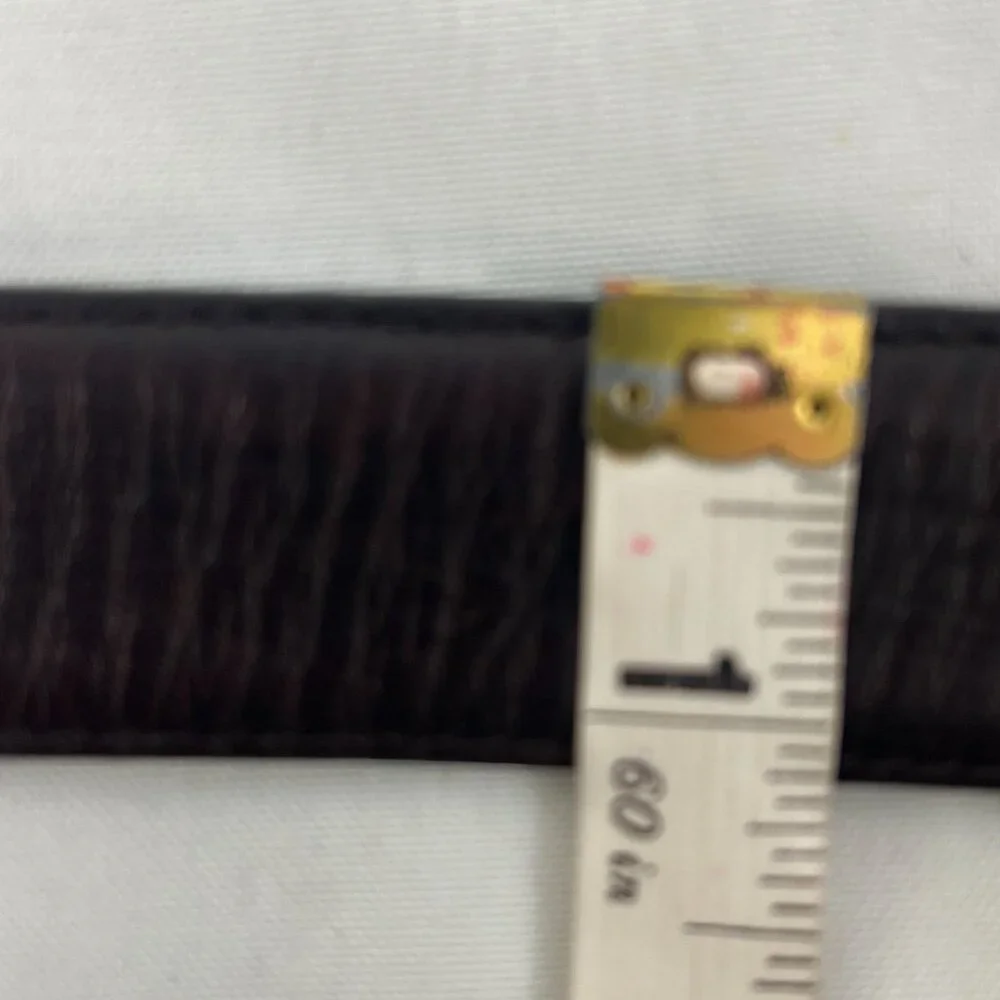 Harold‎ Powell Real Leather Textured Belt Made In England Brown 40
